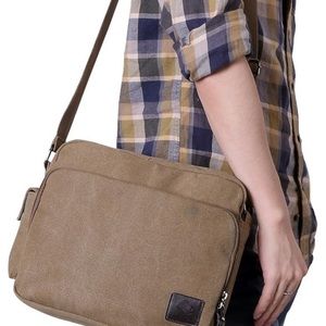 Han Yun Canvas Handbags Shoulder Bag Mens Brown